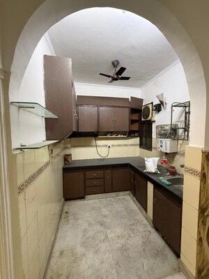 Kitchen in 2 BHK Builder Floor at Kalkaji – for Rent
