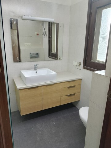 Bathroom in 3 BHK Builder Floor at Panchsheel Enclave – for Rent