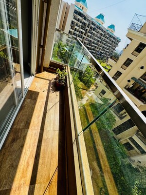 Balcony in 3 BHK Apartment at Dhanori – for Rent