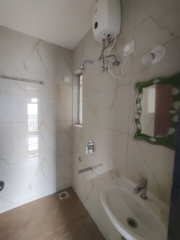 Bathroom in 1 BHK Apartment at K M Horizon Palms 2, Owale – for Rent