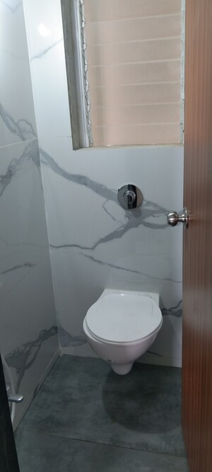 Bathroom in 1 BHK Apartment at Hill View CHS Haware City, Haware City – for Rent