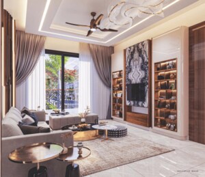 Living Room in 3 BHK Apartment at Omaxe New Chandigarh, North Mullanpur – for Sale