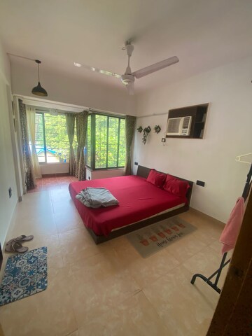 Living Room in 1 BHK Apartment at Swastik Society Vile Parle West, Juhu – for Rent