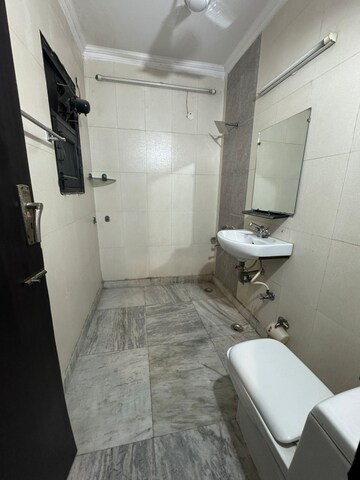 Bathroom in 3 BHK Builder Floor at Saket – for Rent