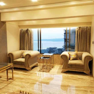 Living Room in 3 BHK Apartment at Andheri West – for Sale