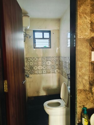 Bathroom in 2 BHK Apartment at Shree Krushna Park, Kharadi – for Rent