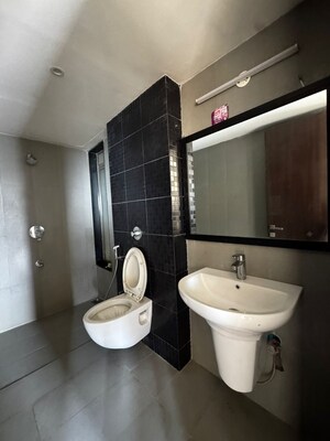 Bathroom in 3 BHK Apartment at Lodha Splendora, Ghodbunder Road – for Rent