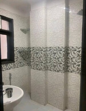 Bathroom in 3 BHK Apartment at Chattarpur – for Rent