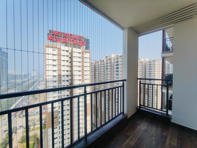 Balcony, rajapushpa-provincia 3 Bedroom 1715 Sq.Ft. Apartment In Narsingi Hyderabad 9705383