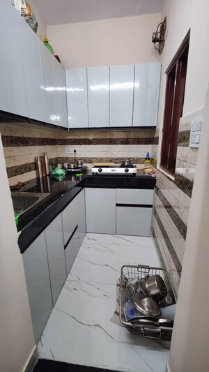 Kitchen in 1 BHK Builder Floor at Palam Vihar – for Rent