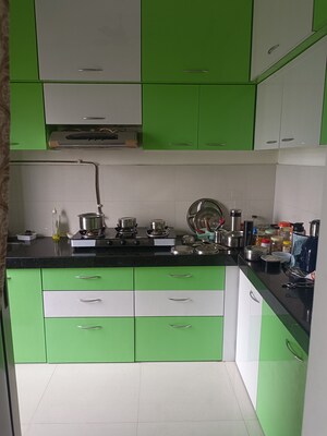 Kitchen in 2 BHK Apartment at Ashar Metro Towers, Vartak Nagar – for Rent