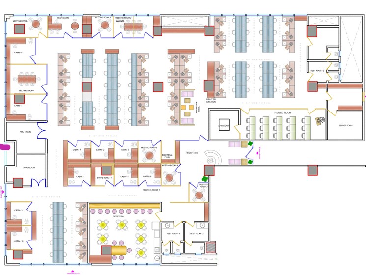 Floor Plan, kurla Commercial Office Space 7000 Sq.Ft. In Kurla Mumbai 9705606