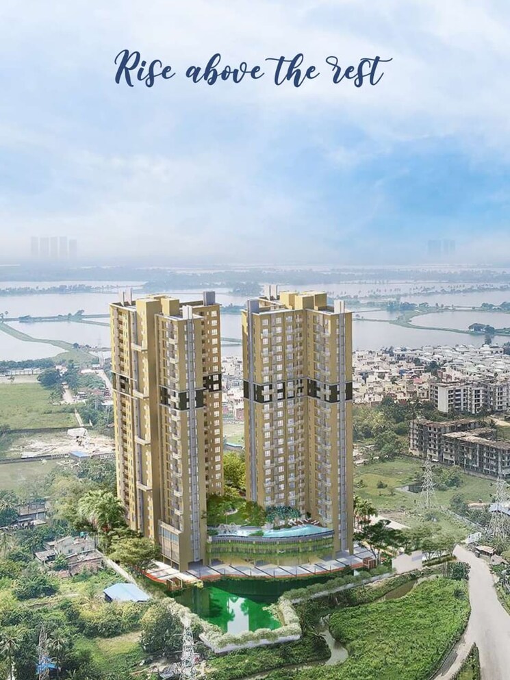 Exterior View, natural-awas 3 Bedroom 1235 Sq.Ft. Apartment In Chinar Park Kolkata 9705604