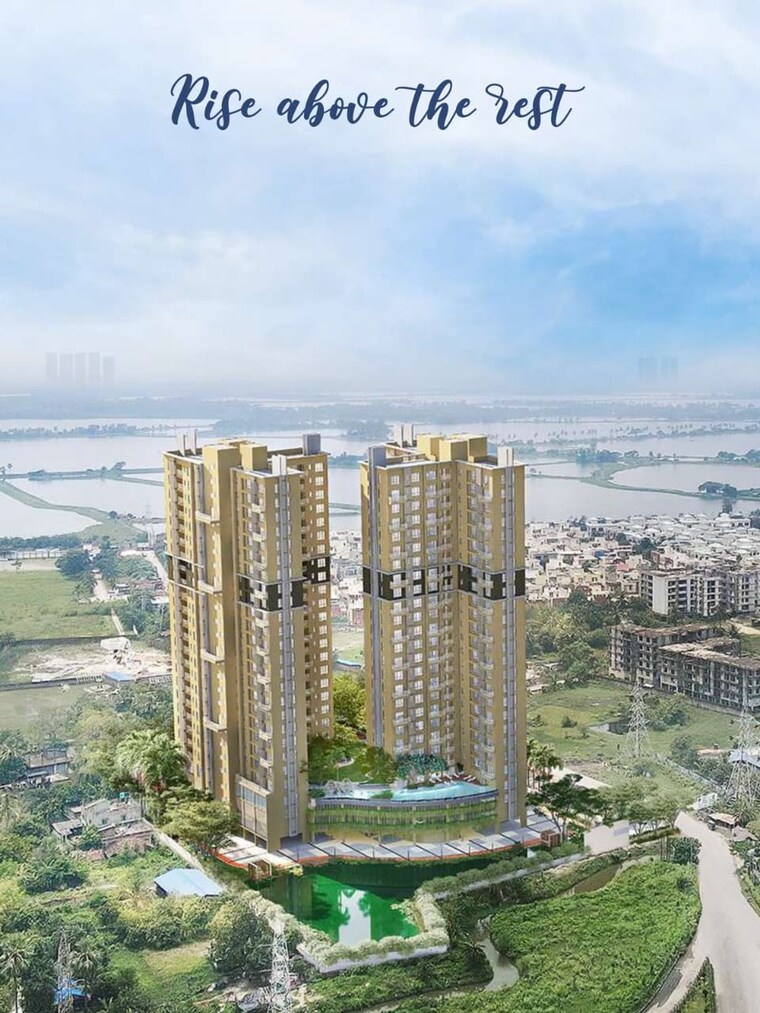 Exterior View, natural-awas 3 Bedroom 1235 Sq.Ft. Apartment In Chinar Park Kolkata 9705604