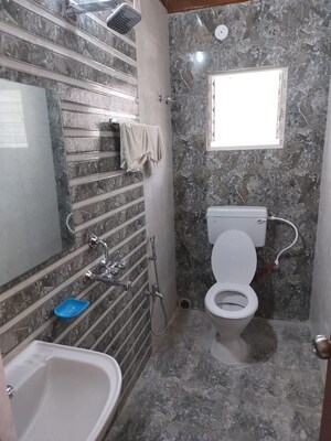 Bathroom in 1 BHK Apartment at Natural Awas, Chinar Park – for Sale