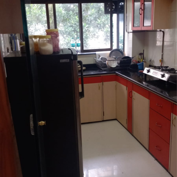 Kitchen in 2 BHK Apartment at Seaside Apartments CHS, Rbi Colony – for Rent