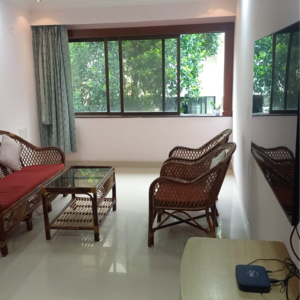 Living Room in 2 BHK Apartment at Textila CHS, Rbi Colony – for Rent