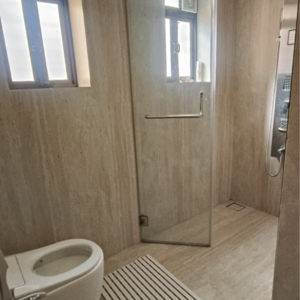 Bathroom in 2 BHK Apartment at Vaibhav Apartment Prabhadevi, Hatiskar Wadi – for Rent