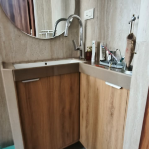 Kitchen in 2 BHK Apartment at Vaibhav Apartment Prabhadevi, Hatiskar Wadi – for Rent