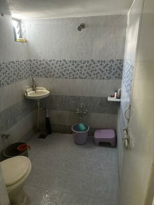 Bathroom in 2 BHK Builder Floor at Chanakyapuri – for Rent