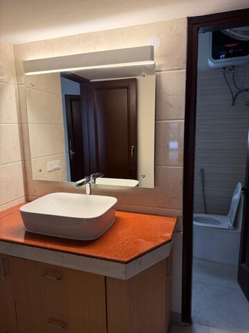 Bathroom in 3 BHK Builder Floor at Anand Niketan – for Rent