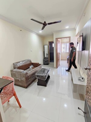 Living Room in 1 BHK Apartment at Kondapur – for Rent