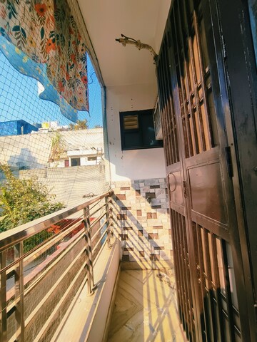 Balcony in 3 BHK Builder Floor at Dwarka Mor – for Rent