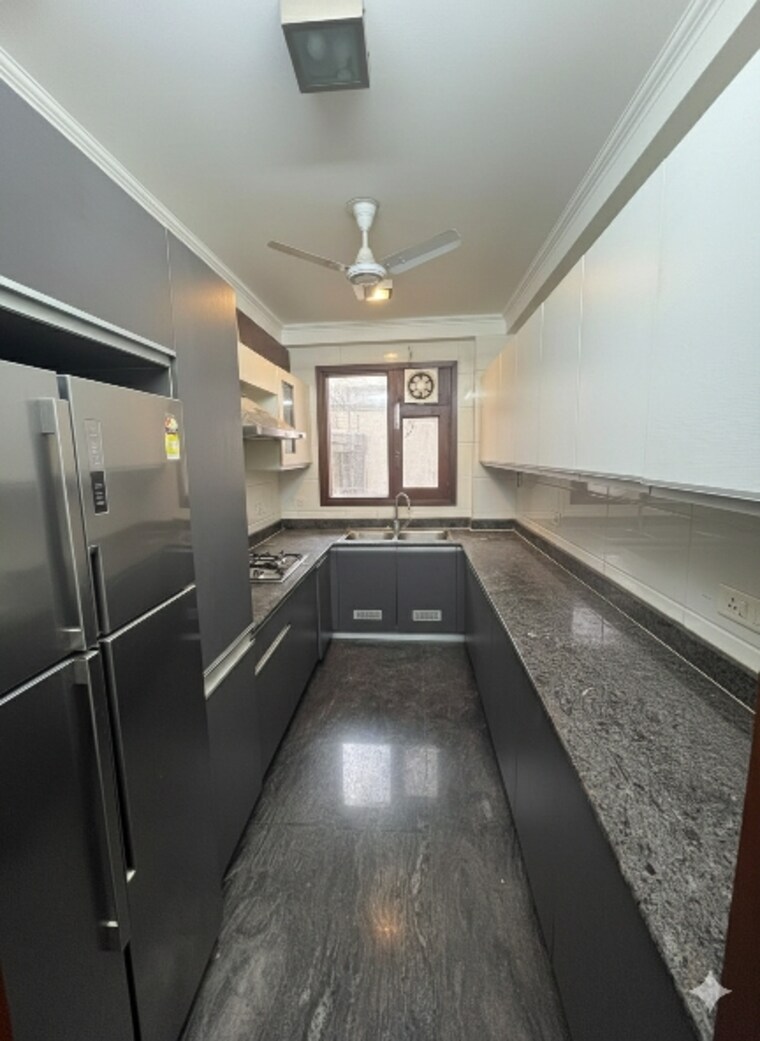 Kitchen, kalkaji 3 Bedroom 2100 Sq.Ft. Builder Floor In Kalkaji Delhi 9705992