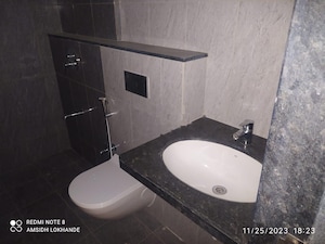 Bathroom in Studio Apartment at Gera World of Joy, Kharadi – for Rent