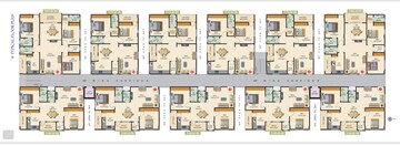 Floor Plan in 2 BHK Apartment at Green Meadows Bachupally, Bachupally – for Sale