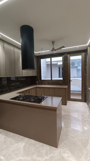 Kitchen in 4 BHK Builder Floor at Greater Kailash I – for Sale