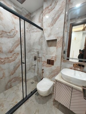 Bathroom in 2 BHK Builder Floor at Chittaranjan Park – for Rent