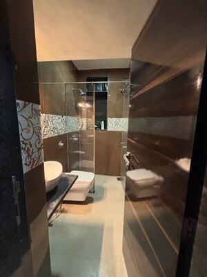 Bathroom in 2 BHK Apartment at Raheja Township, Malad East – for Rent