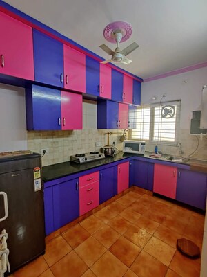 Kitchen in 2 BHK Apartment at Rohini Apartment, Gomti Nagar – for Rent