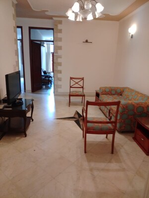 Living Room in 3 BHK Builder Floor at Greater Kailash I – for Rent