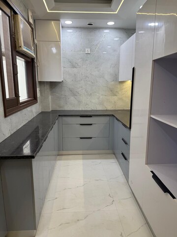 Kitchen in 3 BHK Builder Floor at Malviya Nagar – for Sale