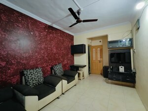 Living Room in 1 BHK Apartment at Kharadi – for Sale
