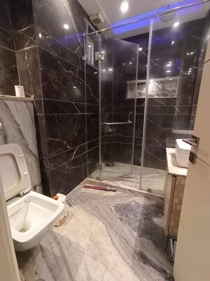 Bathroom in 3 BHK Apartment at Freedom Fighters Enclave – for Rent