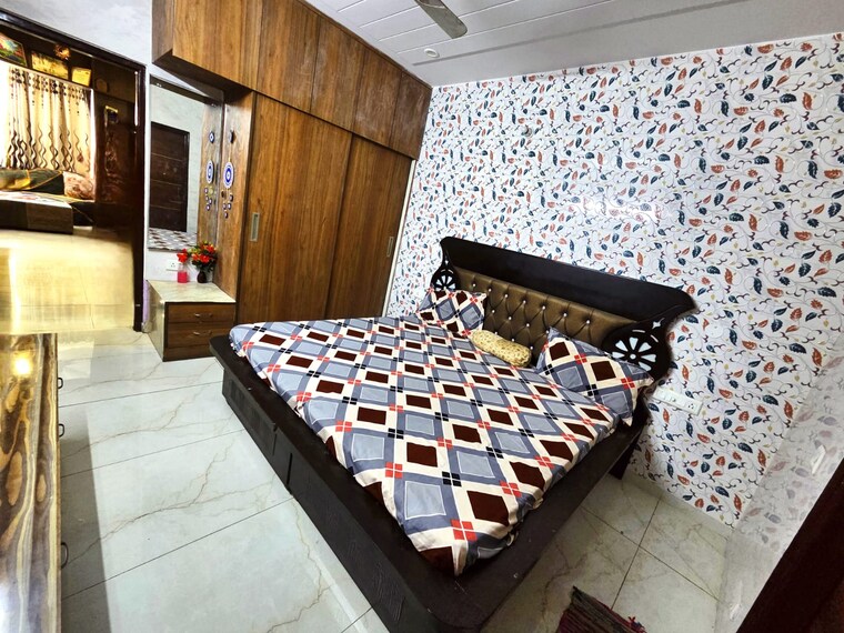 Bedroom, dhakoli 3 Bedroom 100 Sq.Yd. Builder Floor In Dhakoli Zirakpur 9707222
