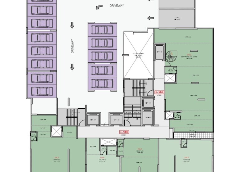 Floor Plan, charkop sector 4 2 Bedroom 816 Sq.Ft. Builder Floor In Charkop Sector 4 Mumbai 9708387