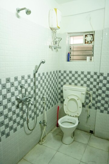 Bathroom in 2 BHK Apartment at Goldwin Ganpati Sharnam, Kaikhali – for Rent
