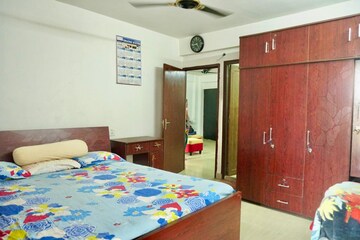Bedroom in 2 BHK Apartment at Goldwin Ganpati Sharnam, Kaikhali – for Rent