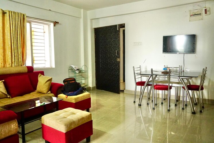 Living Room, goldwin-ganpati-sharnam 2 Bedroom 1150 Sq.Ft. Apartment In Kaikhali Kolkata 9708475