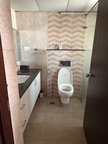 Bathroom in 2 BHK Apartment at Vajram Essenza, Yelahanka – for Rent