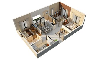 Floor Plan in 2 BHK Apartment at Salugara – for Sale
