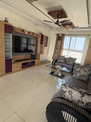 Living Room in 3 BHK Apartment at Pashmina Waterfront, Old Madras Road – for Rent