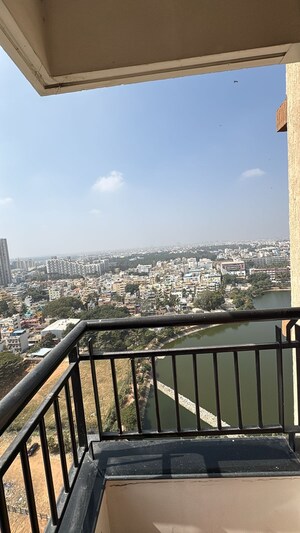 Balcony in 3 BHK Apartment at Pashmina Waterfront, Old Madras Road – for Rent