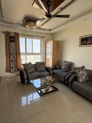 Living Room in 3 BHK Apartment at Pashmina Waterfront, Old Madras Road – for Rent