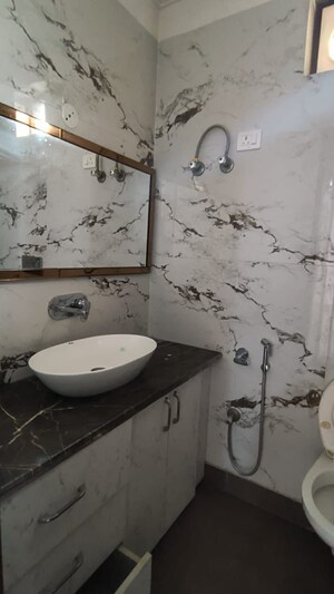 Bathroom in 3 BHK Builder Floor at Green Fields Colony – for Rent