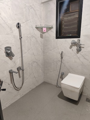 Bathroom in 3 BHK Apartment at Sheth Avalon, Laxmi Nagar – for Rent